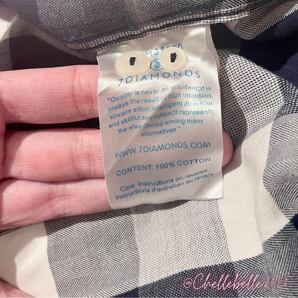 7diamonds Button Down Plaid Top - image 8